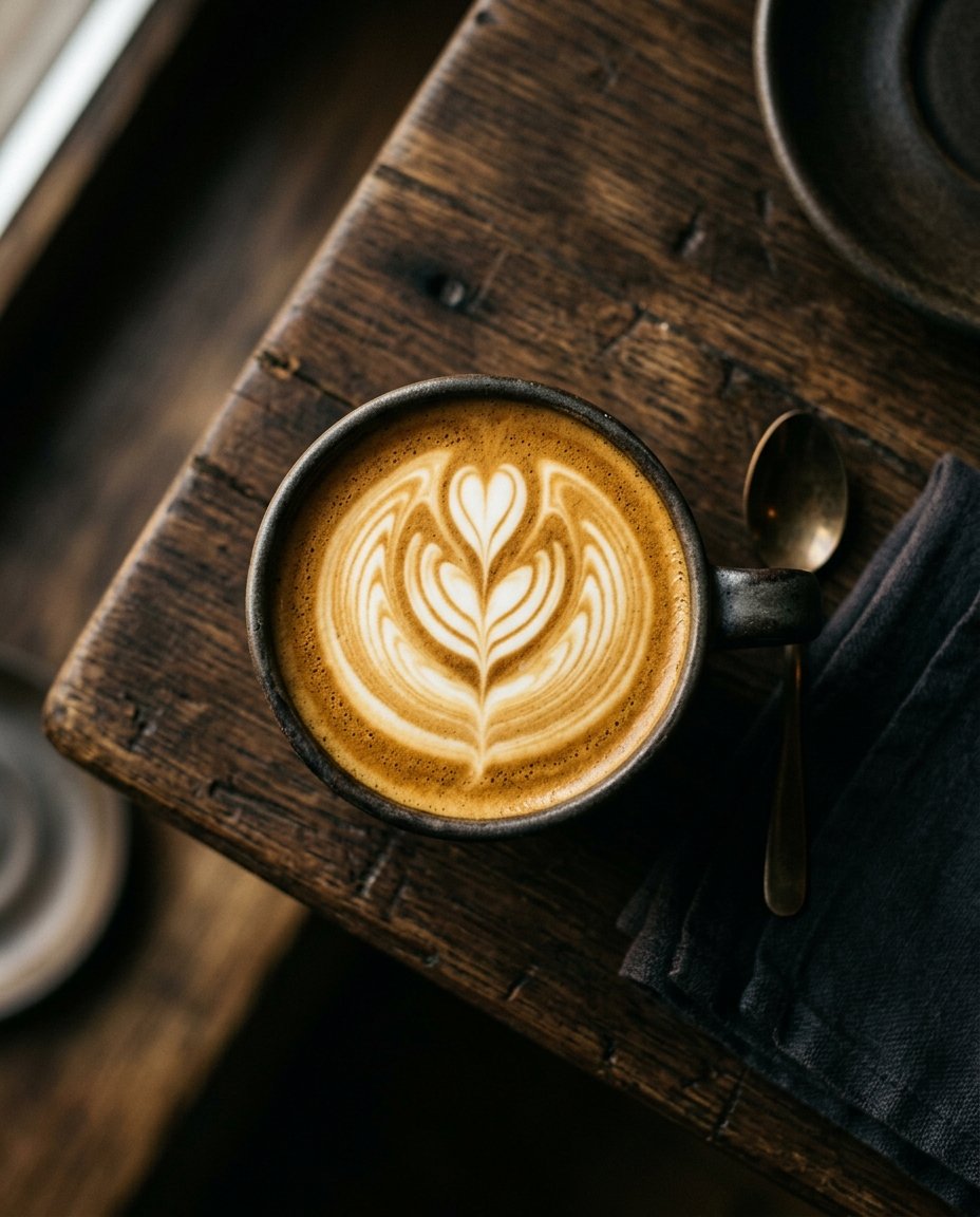 Latte art content sample